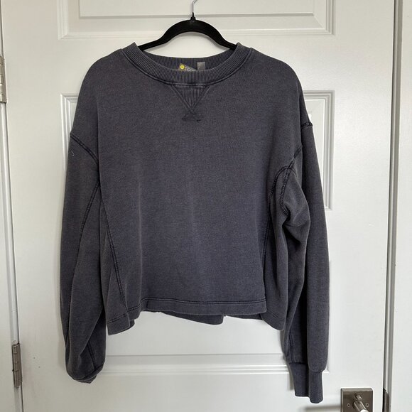 Zella Coastal French Terry Pullover in Grey Stone - Picture 2 of 3